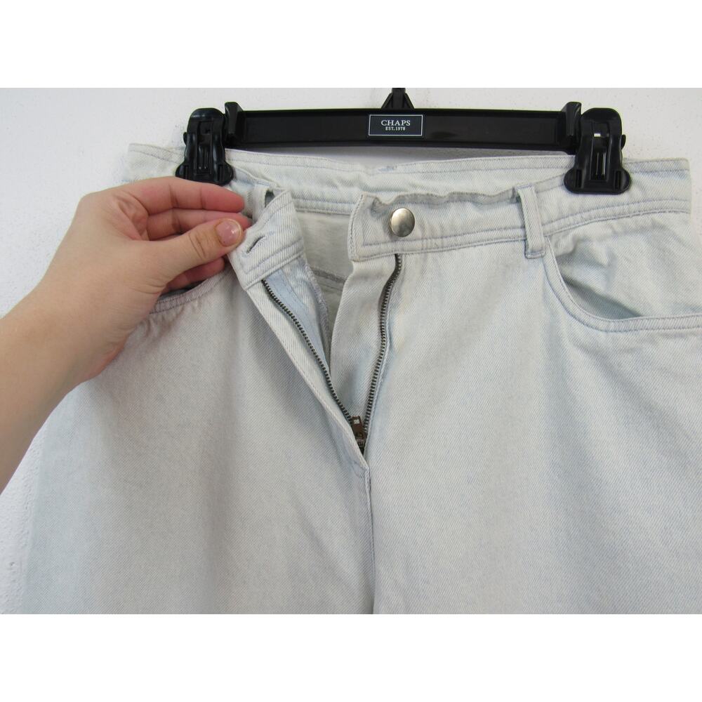 Together Size 10 Light Wash Denim Jeans Embroidered Butterflies Straight Leg - Picture 5 of 7